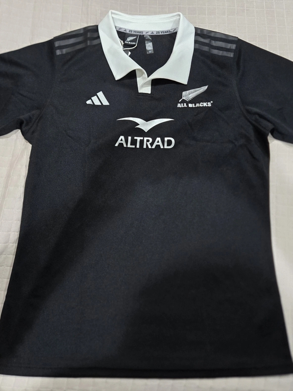 Adidas New Zealand All Blacks Rugby Jersey Altrad 25 Years Men’s Size XL NWT